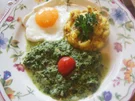 Würziger-Rahmspinat mit Spiegelei und herzhafter Kartoffelstampf - Rezept - Bild Nr. 2
