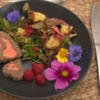 Blattsalat mit Laugencroutons und Himbeer-Riesling-Dressing - Rezept - Bild Nr. 17147