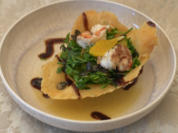 Salat auf Parmesankörbchen mit Gambas - Rezept - Bild Nr. 17148