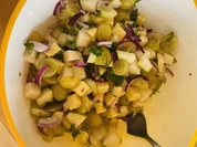 pikanter Birnen-Trauben-Käse-Salat - Rezept - Bild Nr. 2