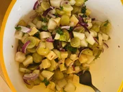 pikanter Birnen-Trauben-Käse-Salat - Rezept - Bild Nr. 2