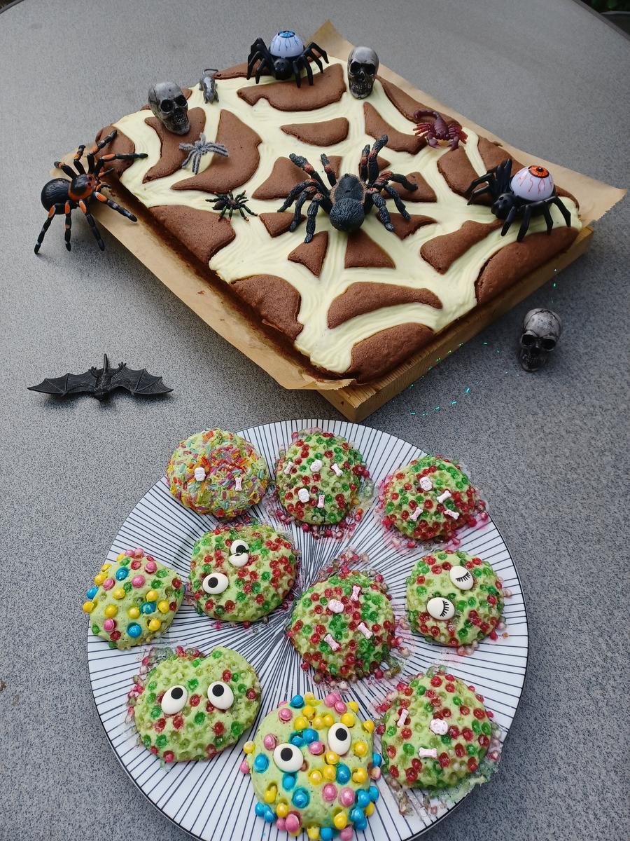 Halloween - Spider - Kuchen oder Steppdeckenkuchen - Rezept - Bild Nr. 17167