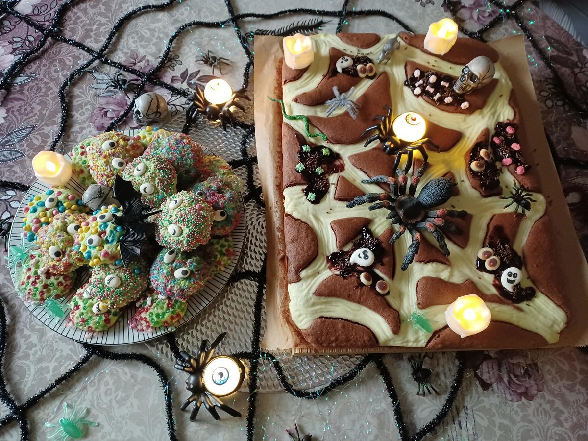 Halloween - Spider - Kuchen oder Steppdeckenkuchen - Rezept - Bild Nr. 17170