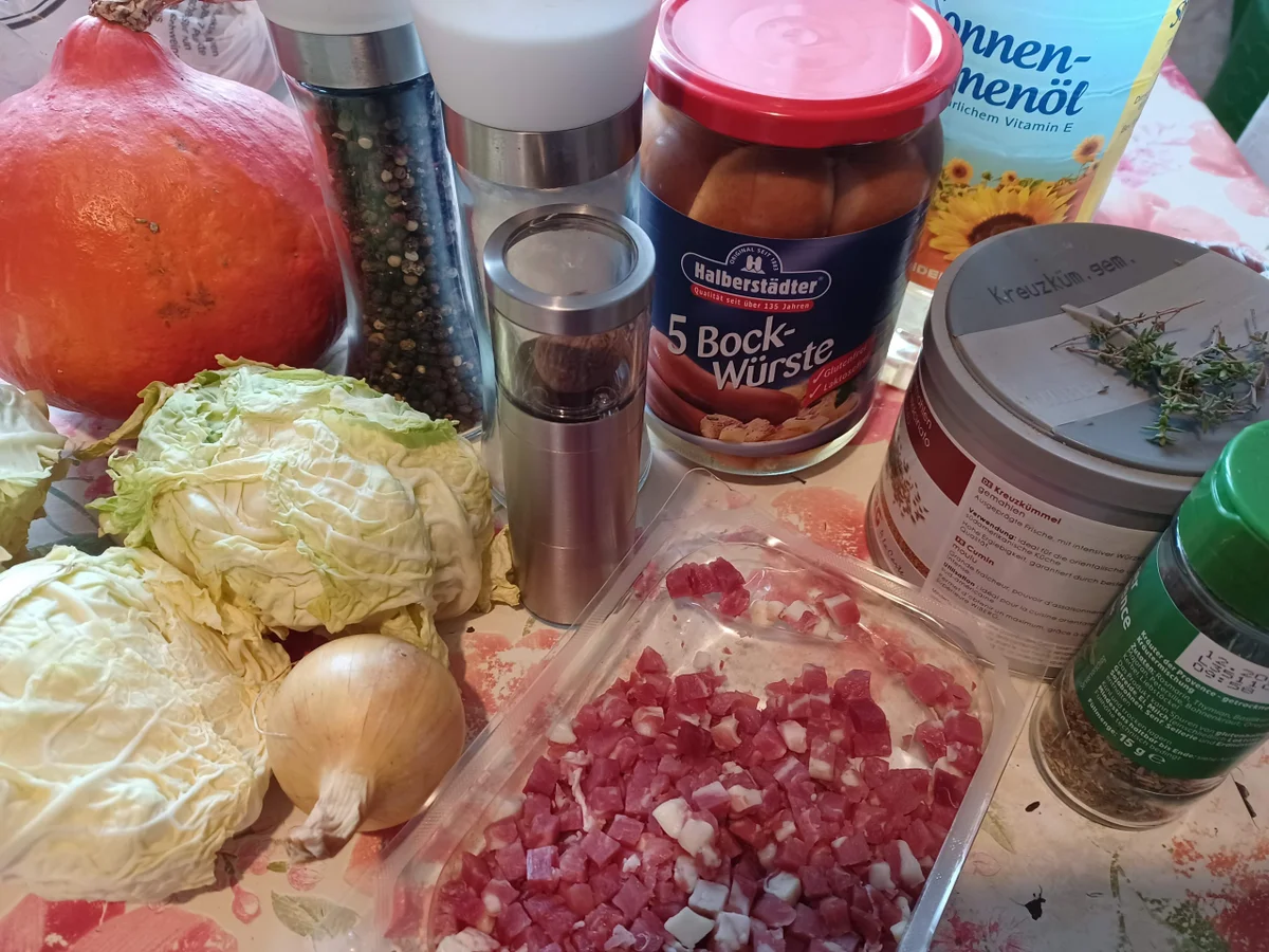 Rezept: Kürbis - Wirsing - Eintopf Bild Nr. 4 Kürbis - Wirsing - Eintopf - Rezept - Bild Nr. 4