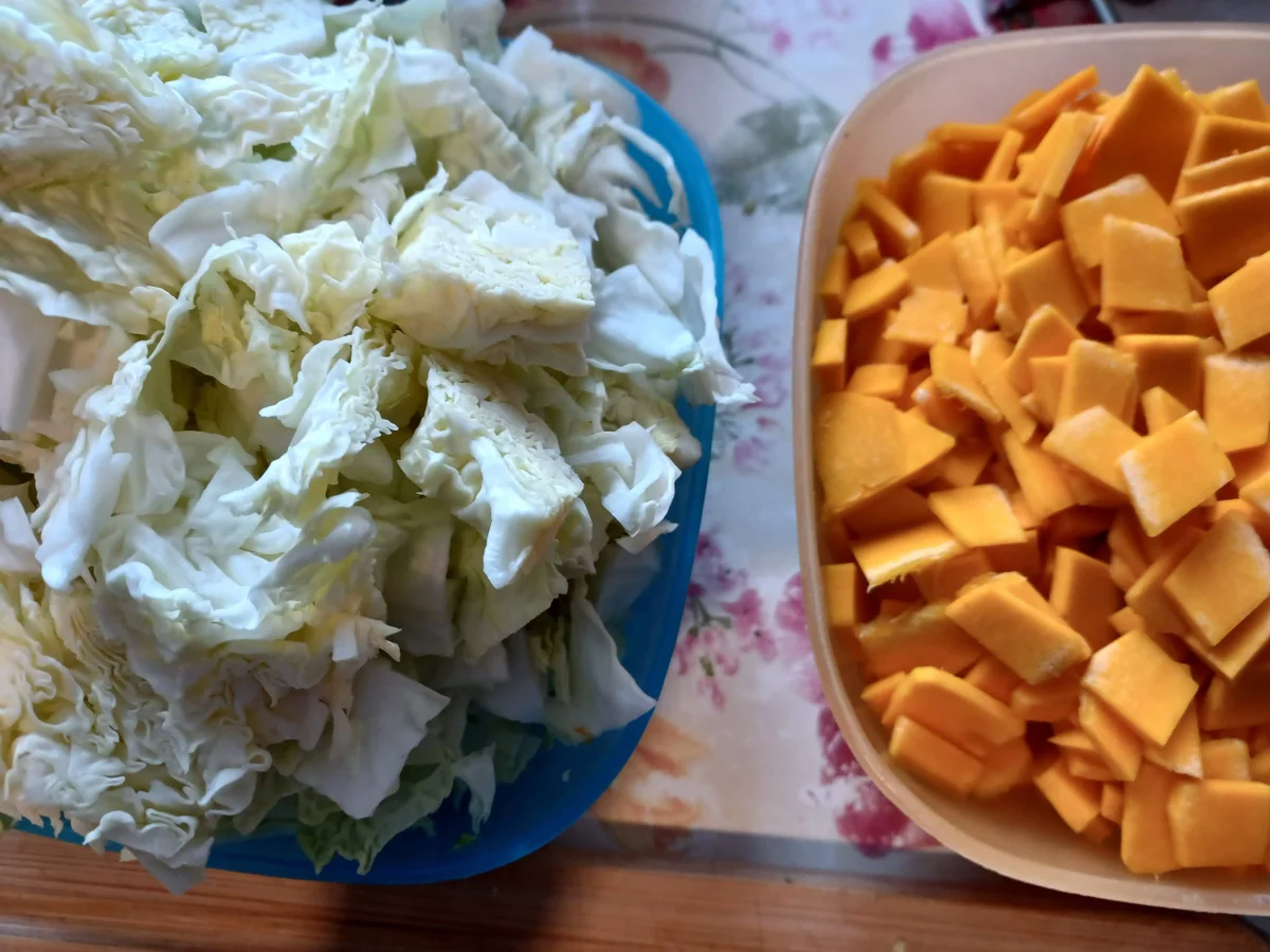 Rezept: Kürbis - Wirsing - Eintopf Bild Nr. 17159 Kürbis - Wirsing - Eintopf - Rezept - Bild Nr. 17159