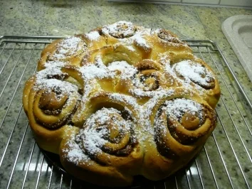 Hefeschneckenkuchen - Rezept