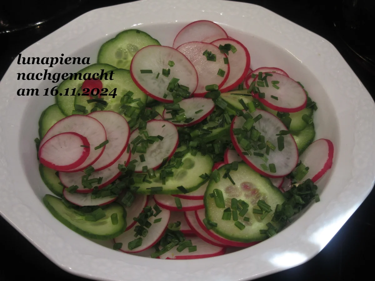 Radieschen - Gurken - Salat - Rezept - Bild Nr. 17164