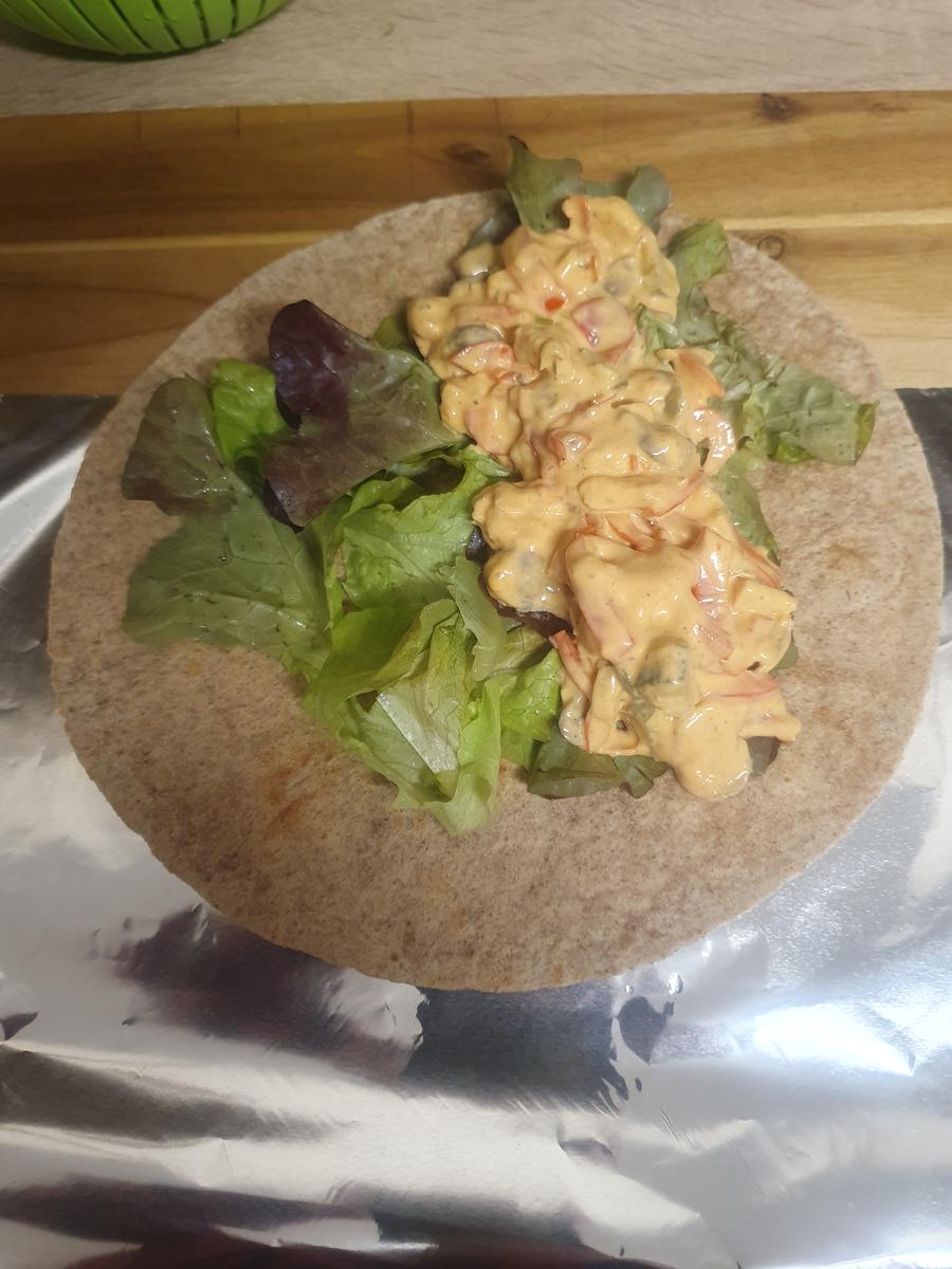 Wrap mit einer cremigen und leckeren Füllung - Rezept - Bild Nr. 17200