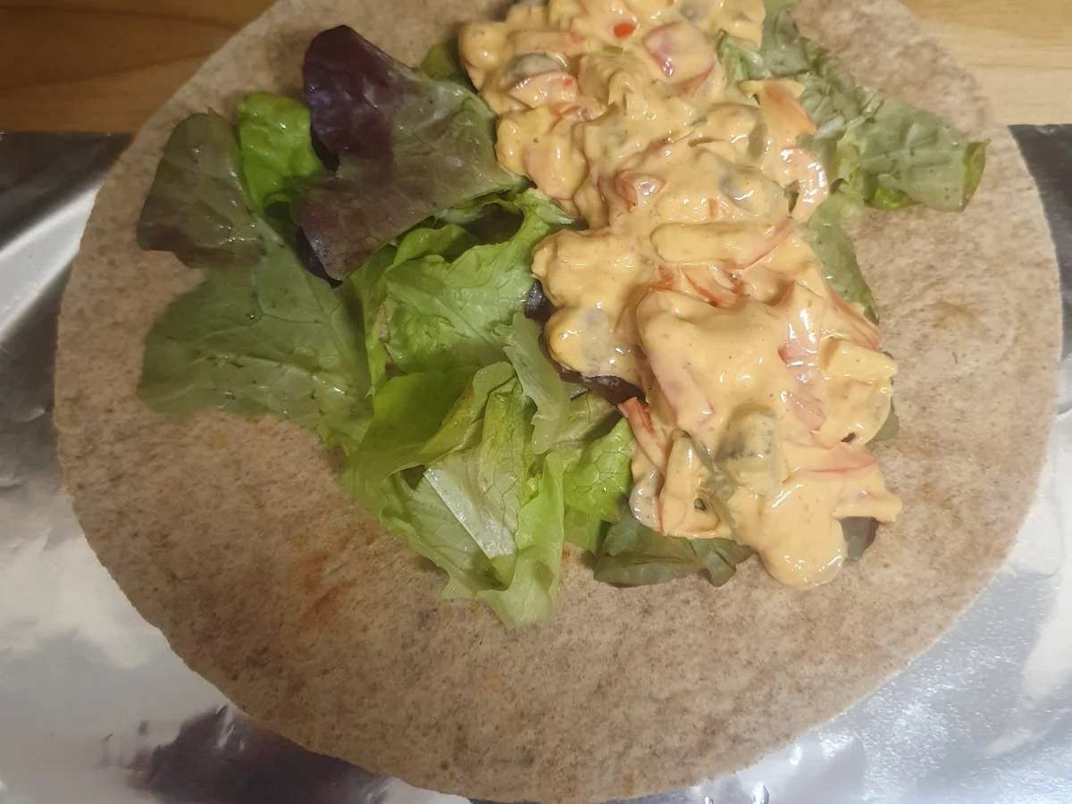 Rezept: Wrap mit einer cremigen und leckeren Füllung Bild Nr. 17200 Wrap mit einer cremigen und leckeren Füllung - Rezept - Bild Nr. 17200