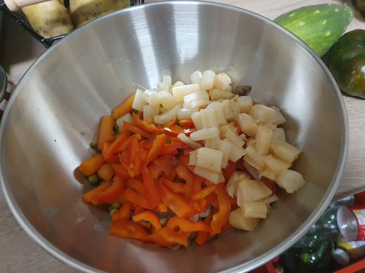 Rezept: Fleisch-Gemüse-Pfännchen mit Käse überbacken Bild Nr. 17204 Fleisch-Gemüse-Pfännchen mit Käse überbacken - Rezept - Bild Nr. 17204