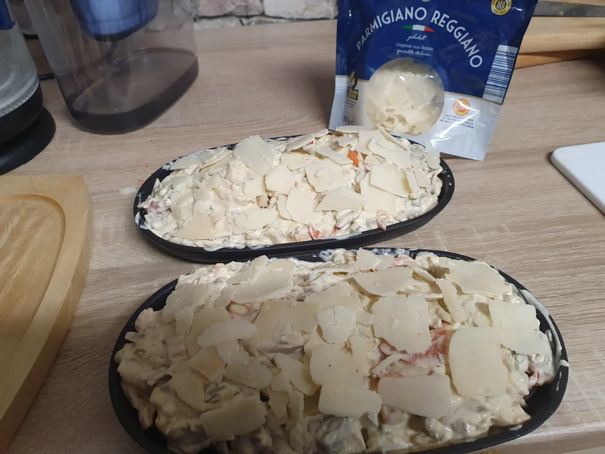 Rezept: Fleisch-Gemüse-Pfännchen mit Käse überbacken Bild Nr. 17212 Fleisch-Gemüse-Pfännchen mit Käse überbacken - Rezept - Bild Nr. 17212