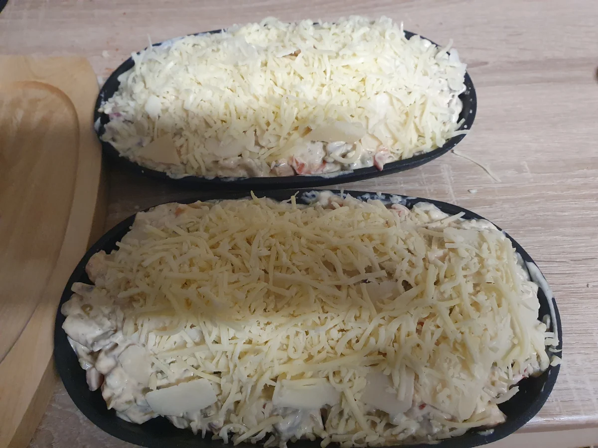 Rezept: Fleisch-Gemüse-Pfännchen mit Käse überbacken Bild Nr. 17213 Fleisch-Gemüse-Pfännchen mit Käse überbacken - Rezept - Bild Nr. 17213