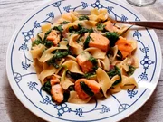 Lachs-Spinat-Nudelpfanne - Rezept - Bild Nr. 2