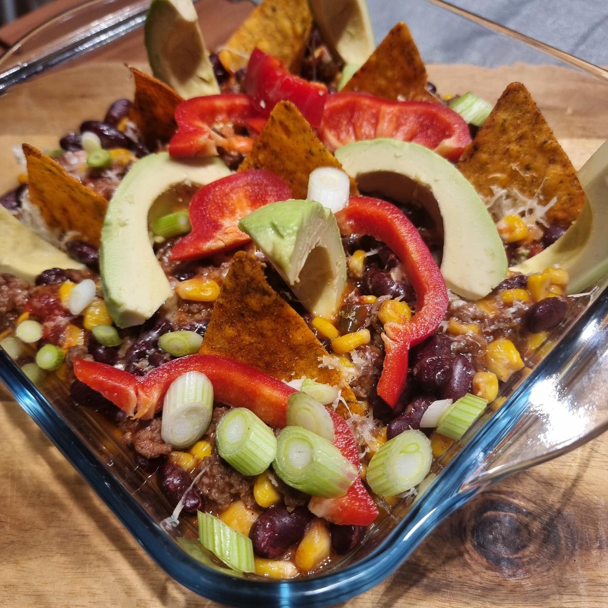 Tex-Mex-Auflauf mit Käse-Nachos - Rezept - Bild Nr. 17209