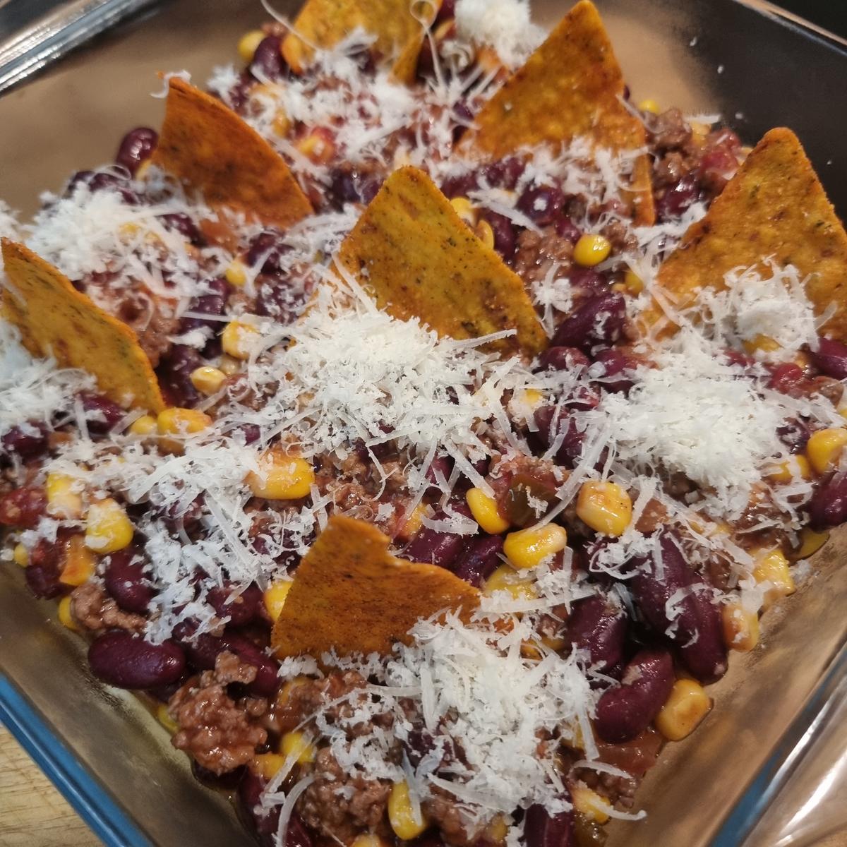 Tex-Mex-Auflauf mit Käse-Nachos - Rezept - Bild Nr. 17221