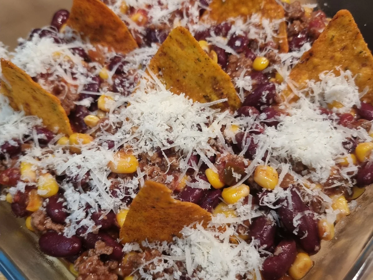 Rezept: Tex-Mex-Auflauf mit Käse-Nachos Bild Nr. 17221 Tex-Mex-Auflauf mit Käse-Nachos - Rezept - Bild Nr. 17221