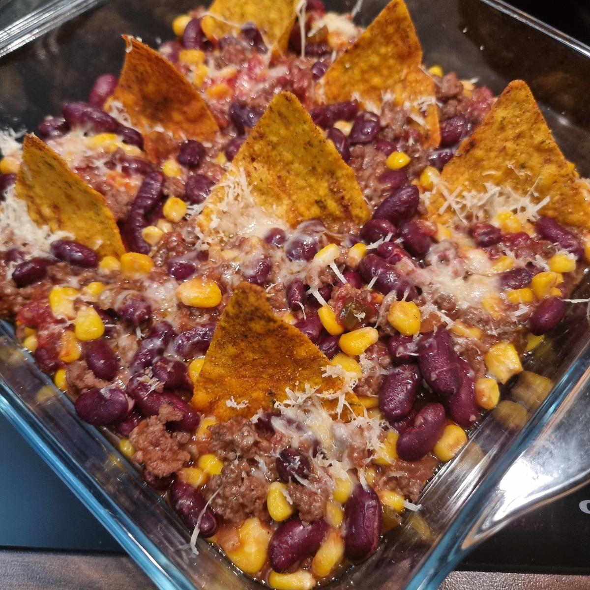 Tex-Mex-Auflauf mit Käse-Nachos - Rezept - Bild Nr. 17222