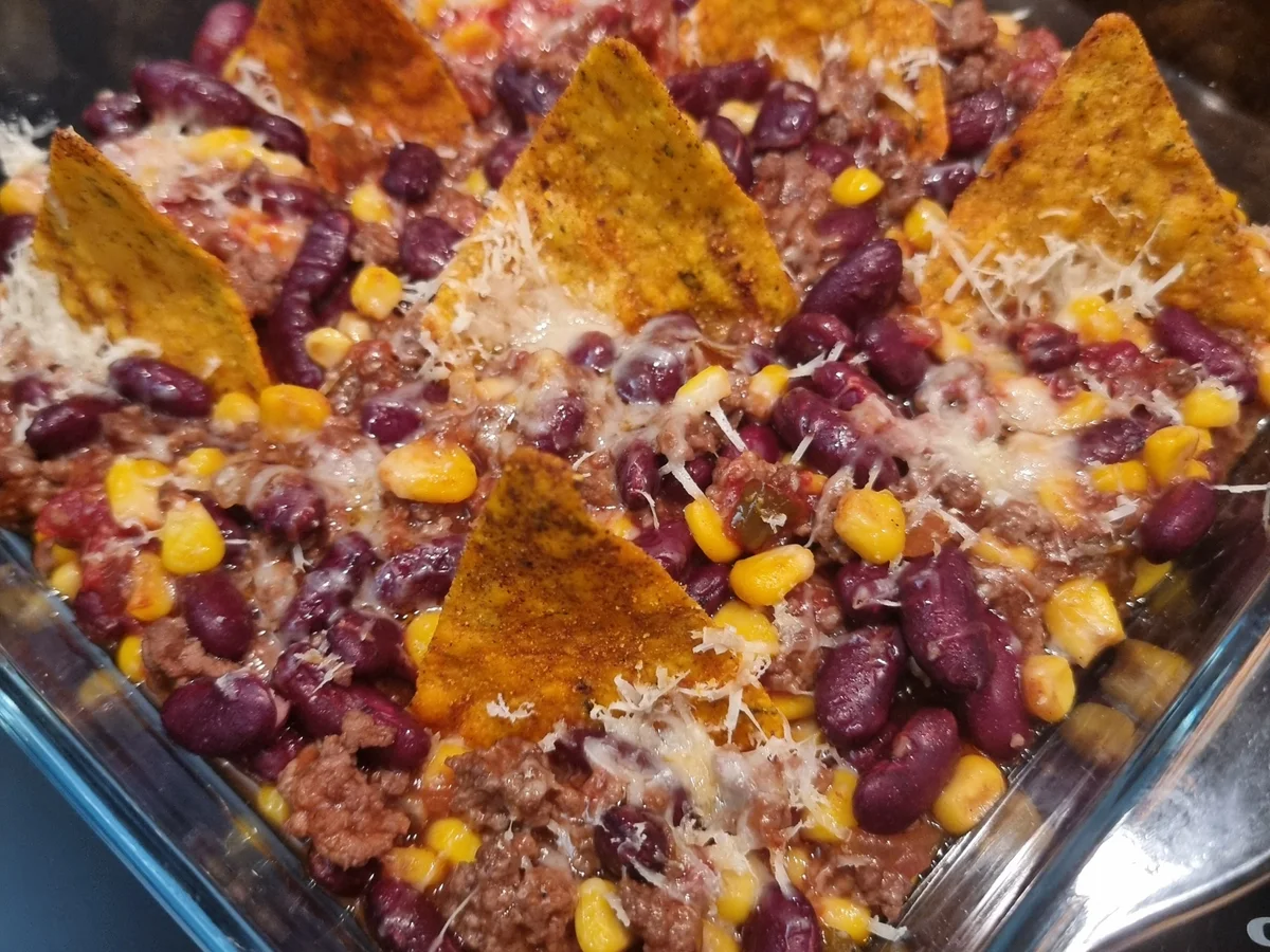 Rezept: Tex-Mex-Auflauf mit Käse-Nachos Bild Nr. 17222 Tex-Mex-Auflauf mit Käse-Nachos - Rezept - Bild Nr. 17222