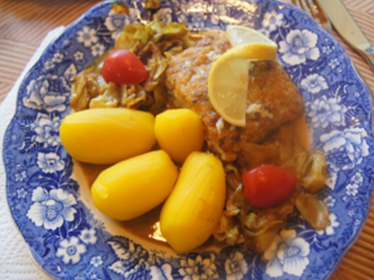 Schlemmerfilet mit Rahm-Spitzkohl und Drillingen - Rezept - Bild Nr. 16