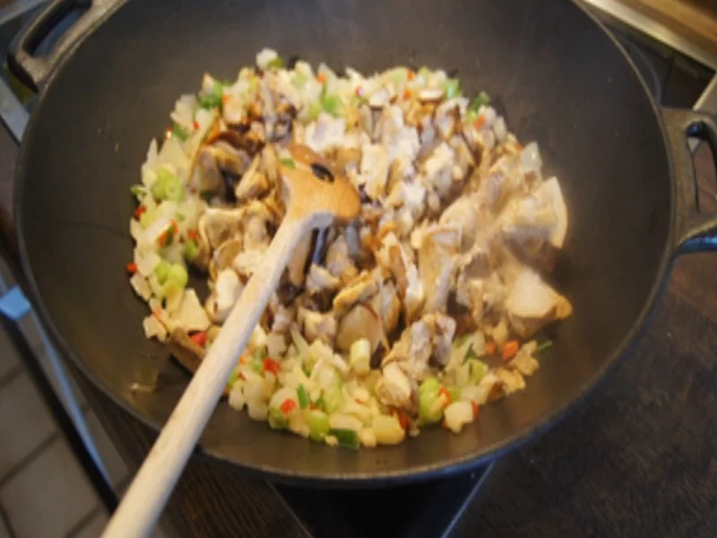 Rezept: Gebratener Reis mit Steinpilzen, Gemüse und Ei Bild Nr. 17217 Gebratener Reis mit Steinpilzen, Gemüse und Ei - Rezept - Bild Nr. 17217