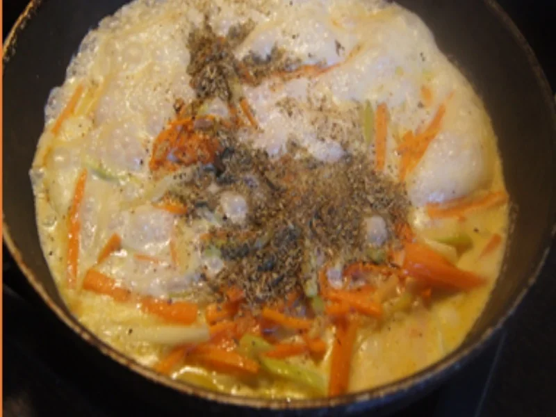 Rezept: Spaghetti mit Gemüse-Kräuter-Sauce und Garnelen Bild Nr. 17216 Spaghetti mit Gemüse-Kräuter-Sauce und Garnelen - Rezept - Bild Nr. 17216