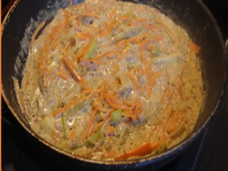 Rezept: Spaghetti mit Gemüse-Kräuter-Sauce und Garnelen Bild Nr. 17217 Spaghetti mit Gemüse-Kräuter-Sauce und Garnelen - Rezept - Bild Nr. 17217