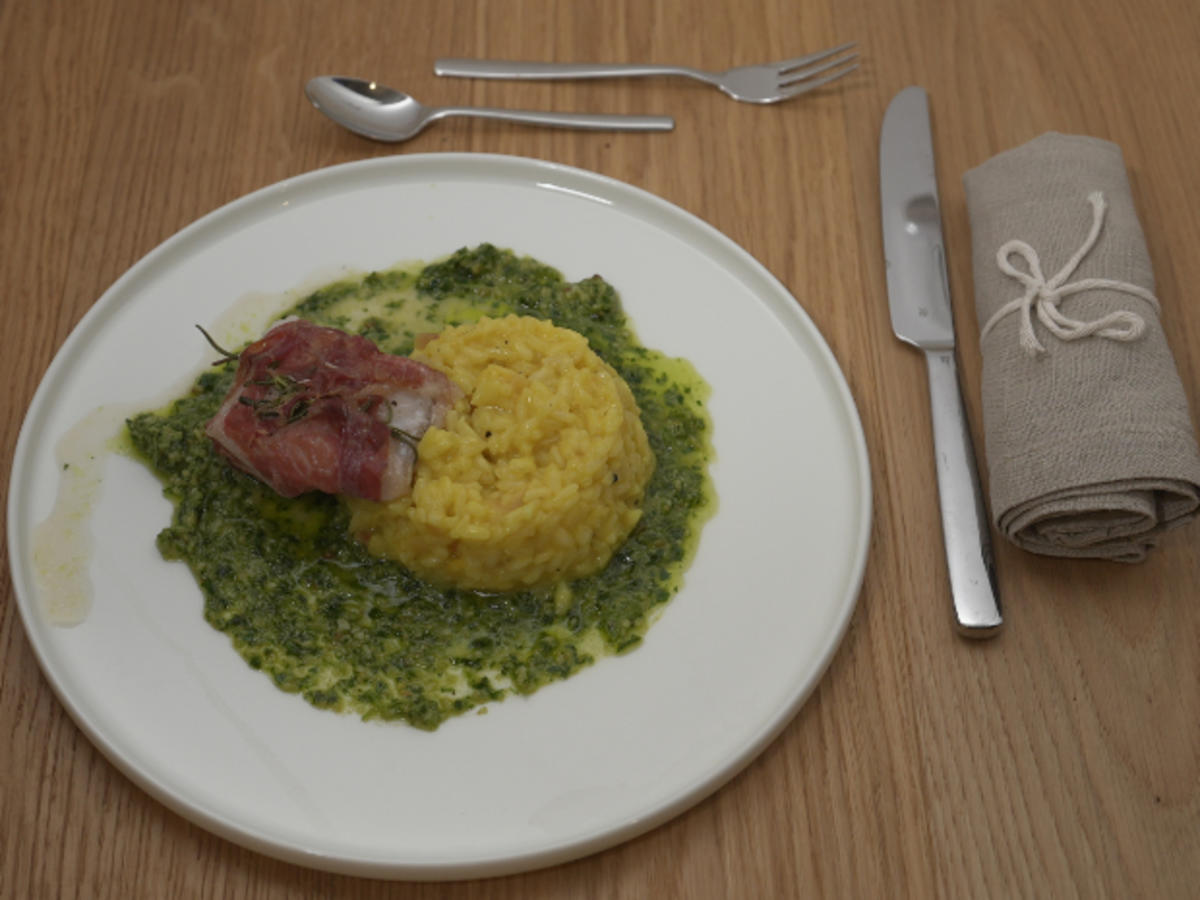 Kabeljau mit Zitronen-Risotto und Petersilien-Pesto - Rezept - Bild Nr. 17211