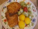 Gebratener Leberkäse mit Panko-Käse-Kruste, Rahm-Rosenkohl und Drillingen - Rezept - Bild Nr. 2