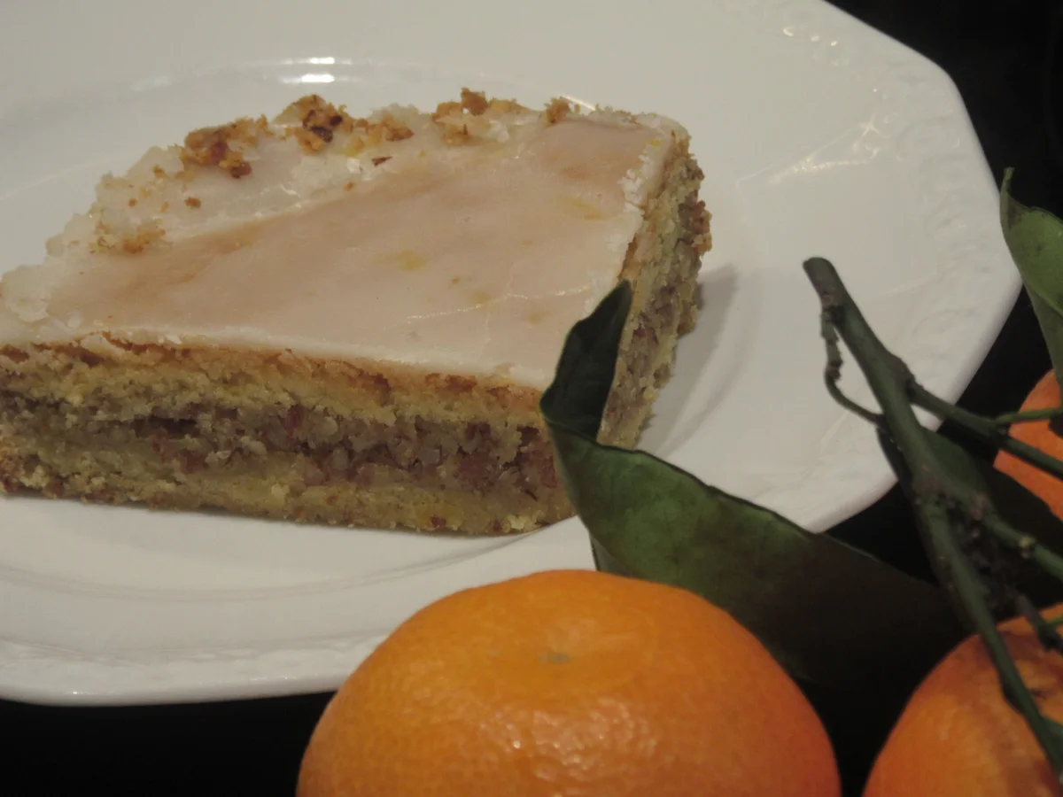 Backen: Mandel-Mandarinen-Schnitten - Rezept - Bild Nr. 17211