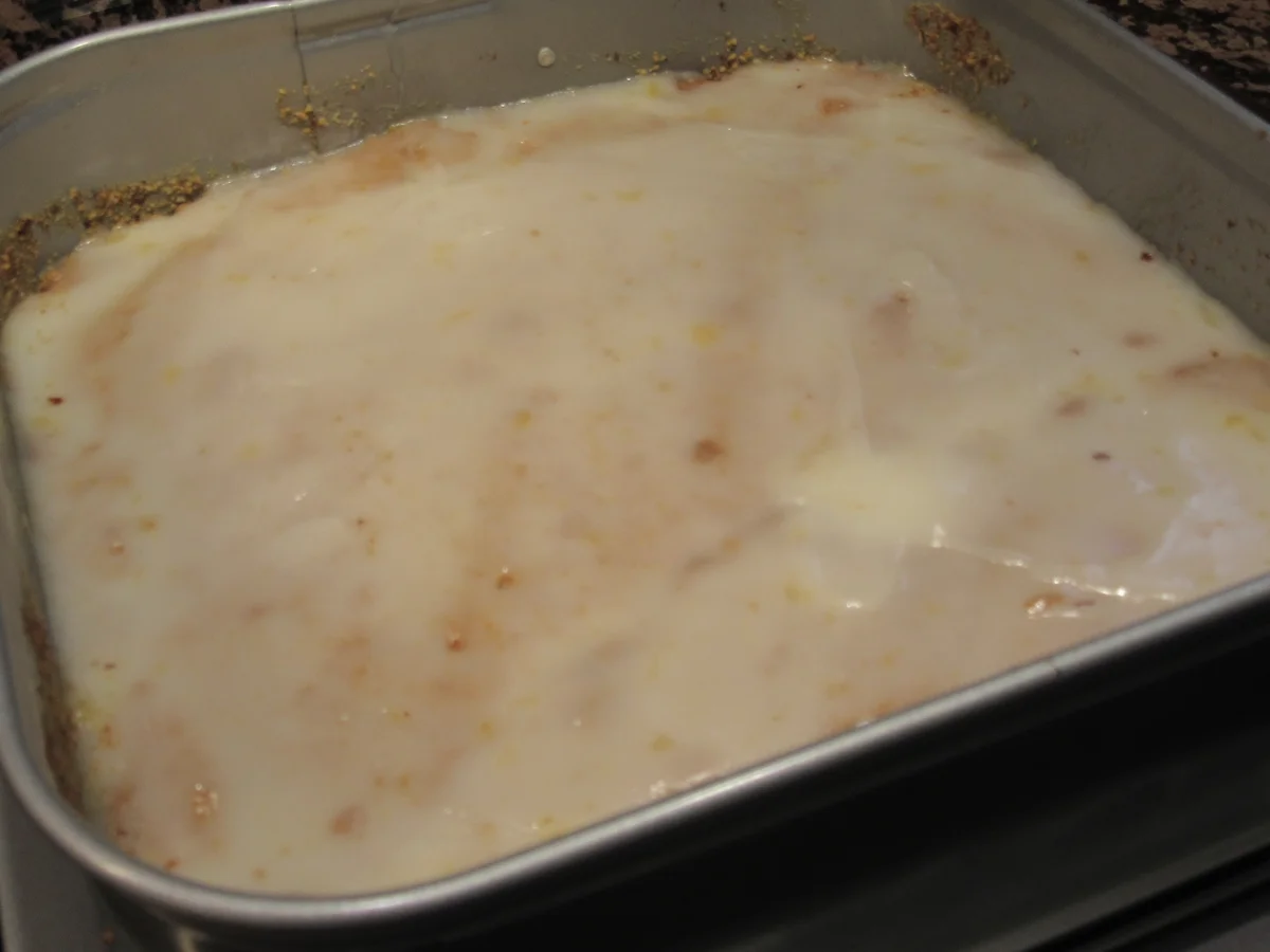 Backen: Mandel-Mandarinen-Schnitten - Rezept - Bild Nr. 17218