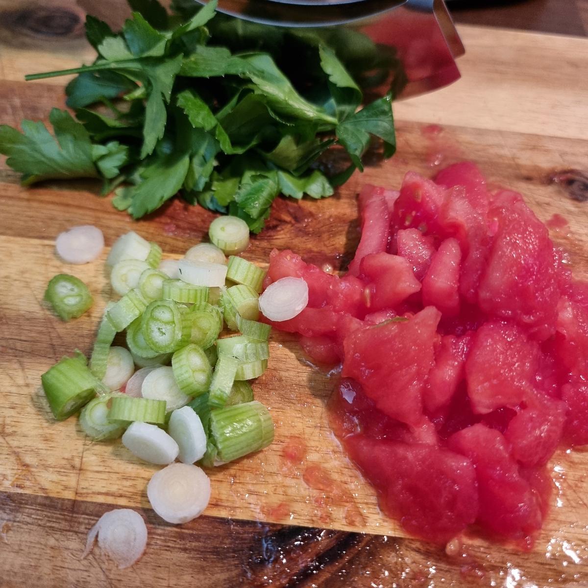 Überbackener Kabeljau mit Kartoffeln und Tomaten - Rezept - Bild Nr. 17214