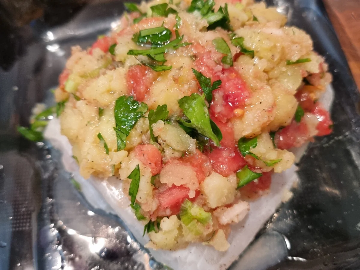Überbackener Kabeljau mit Kartoffeln und Tomaten - Rezept - Bild Nr. 17219