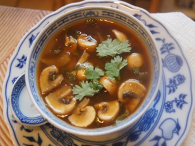 Tom Yum Suppe mit Garnelen, Zwiebel und Champignons - Rezept - Bild Nr. 17225