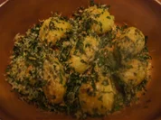 Überbackene Pellkartoffel-Drillinge mit Gre-molata-Gratin und Petersilien-Joghurt - Rezept - Bild Nr. 2