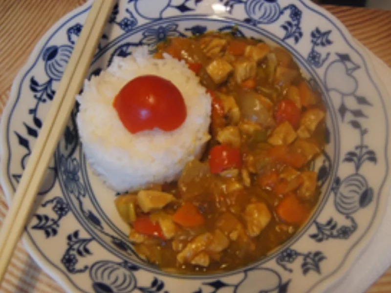 Mildes japanisches Curry mit Jasmin-Reis - Rezept - Bild Nr. 2