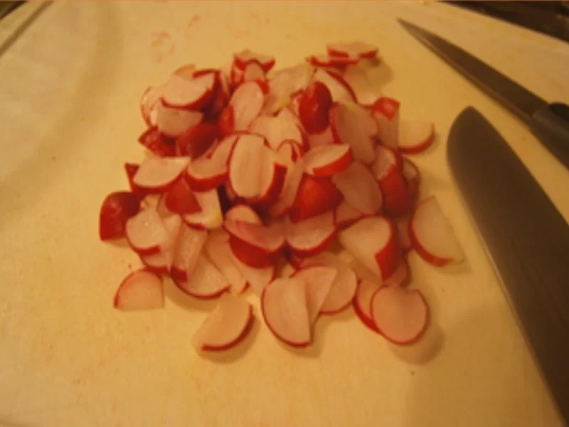 Rezept: Matjesfiletsalat mit Buschbohnen, Röstzwiebeln und Pellkartoffeln Bild Nr. 9 Matjesfiletsalat mit Buschbohnen, Röstzwiebeln und Pellkartoffeln - Rezept - Bild Nr. 9