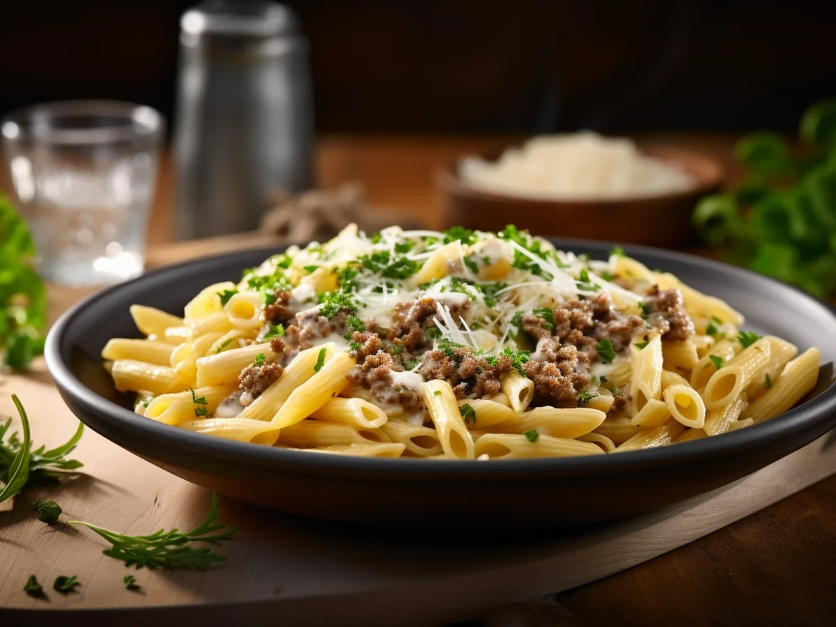 Rezept: Creme Fraiche Nudeln Bild Nr. 2 Creme Fraiche Nudeln - Rezept - Bild Nr. 2