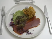 Rinderfilet mit Kartoffelrose und Brokkolipüree - Rezept - Bild Nr. 17243