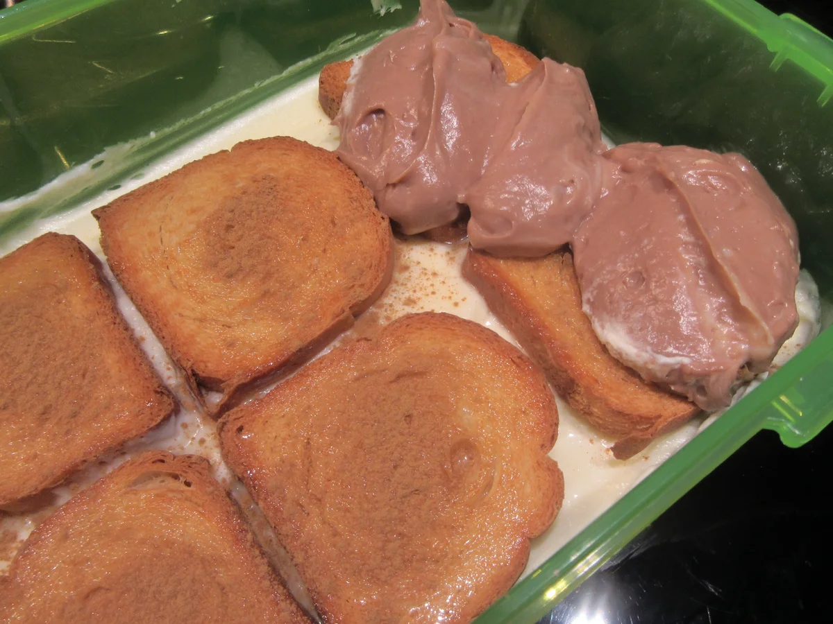 Rezept: Dessert: Ekmek - Griechischer Zwiebackkuchen Bild Nr. 17252 Dessert: Ekmek - Griechischer Zwiebackkuchen - Rezept - Bild Nr. 17252