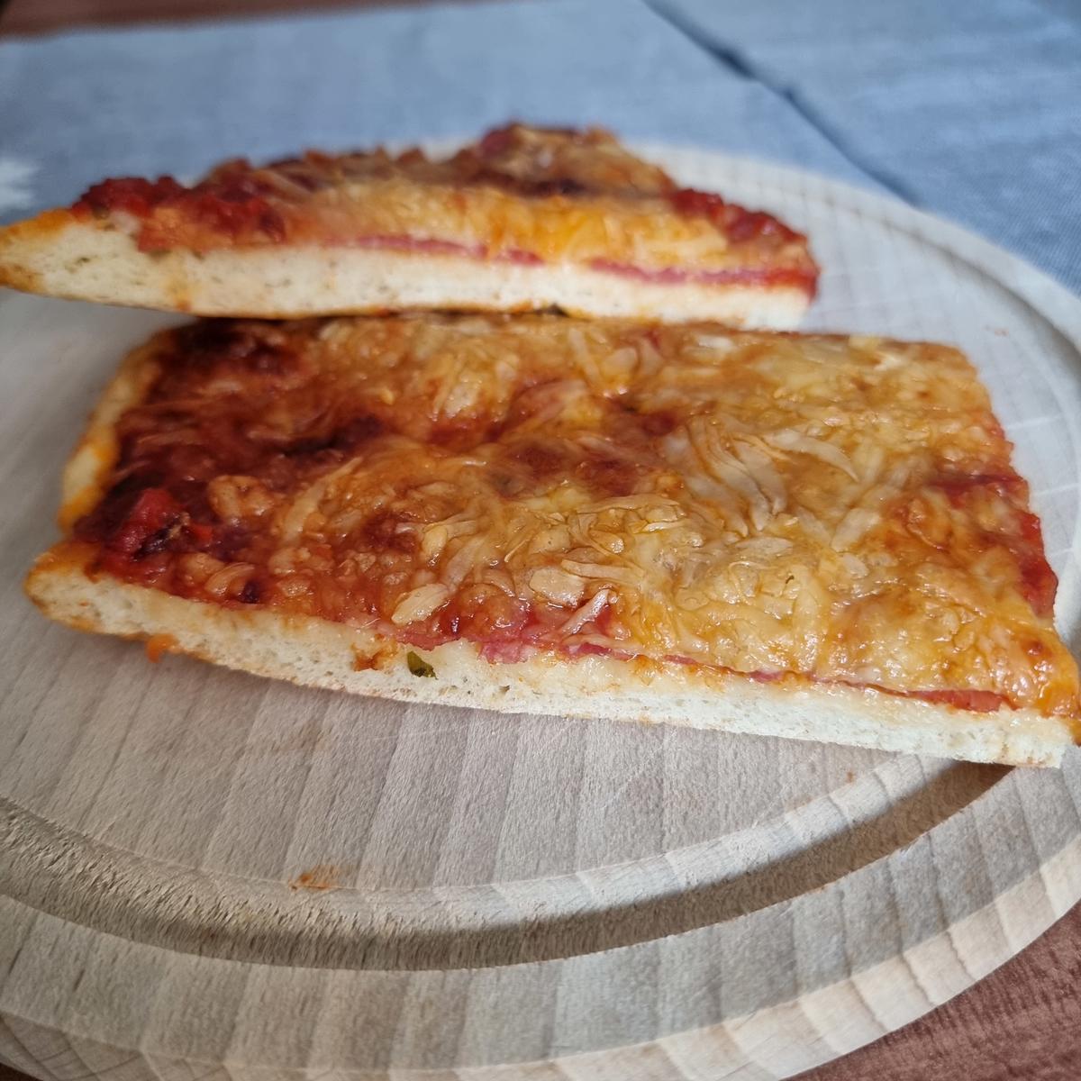 Pizza mit Trüffel -Salami - Rezept - Bild Nr. 17272