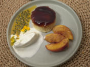 Zitronen-Joghurt-Eis mit Trilece und gegrillten Pfirsichen - Rezept - Bild Nr. 2