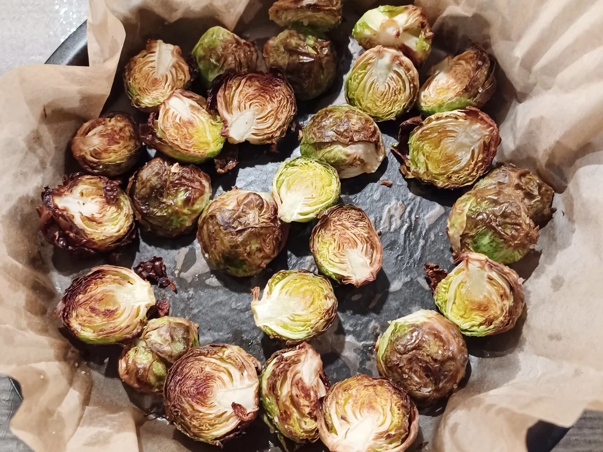 Gebackener Rosenkohl mit Senfsoße - Rezept - Bild Nr. 4