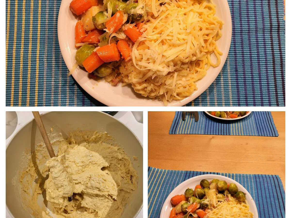 Glasiertes Wintergemüse mit Quarkspätzle - Rezept - Bild Nr. 4