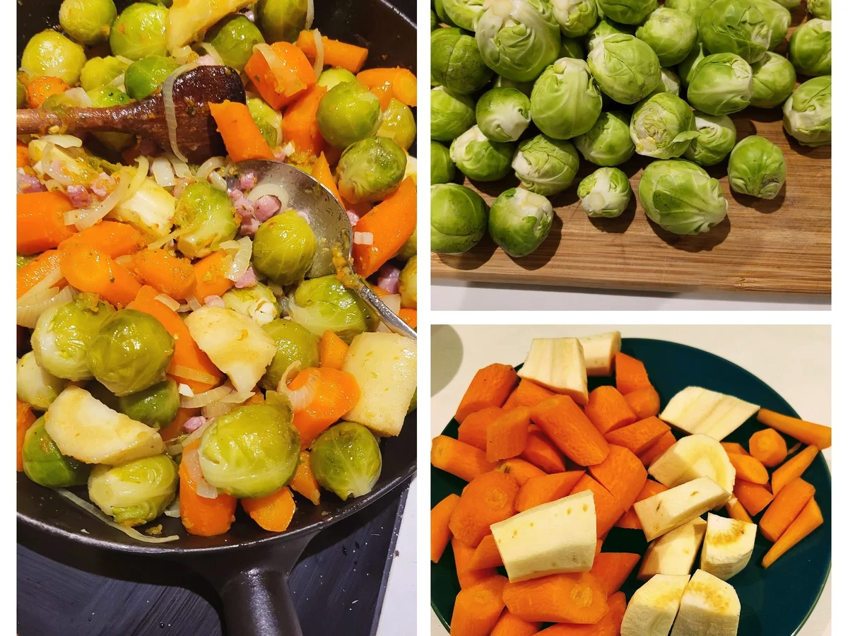 Glasiertes Wintergemüse mit Quarkspätzle - Rezept - Bild Nr. 5