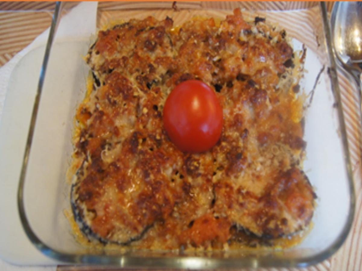 Aubergine-Tomaten-Hackfleisch-Gratin - Rezept - Bild Nr. 2