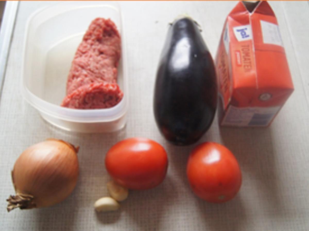 Aubergine-Tomaten-Hackfleisch-Gratin - Rezept - Bild Nr. 3