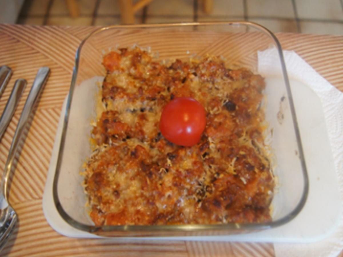 Aubergine-Tomaten-Hackfleisch-Gratin - Rezept - Bild Nr. 17