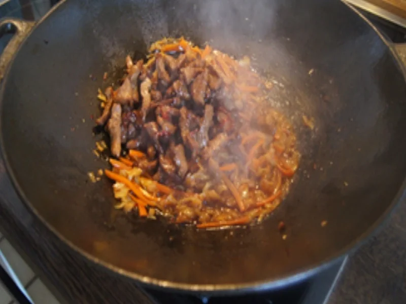 Chili-Schweinefilet mit Gemüse und Basmatireis - Rezept - Bild Nr. 17287