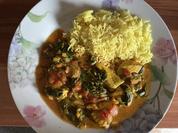 Würziges Curry mit Hähnchen, Babyspinat - Rezept - Bild Nr. 2