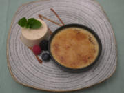 Crème brûlée mit Panna cotta und Karamellsauce - Rezept - Bild Nr. 2